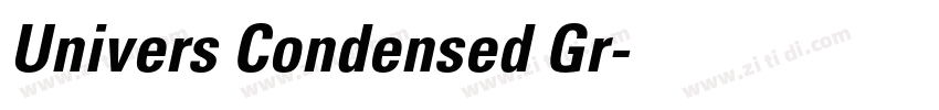 Univers Condensed Gr字体转换